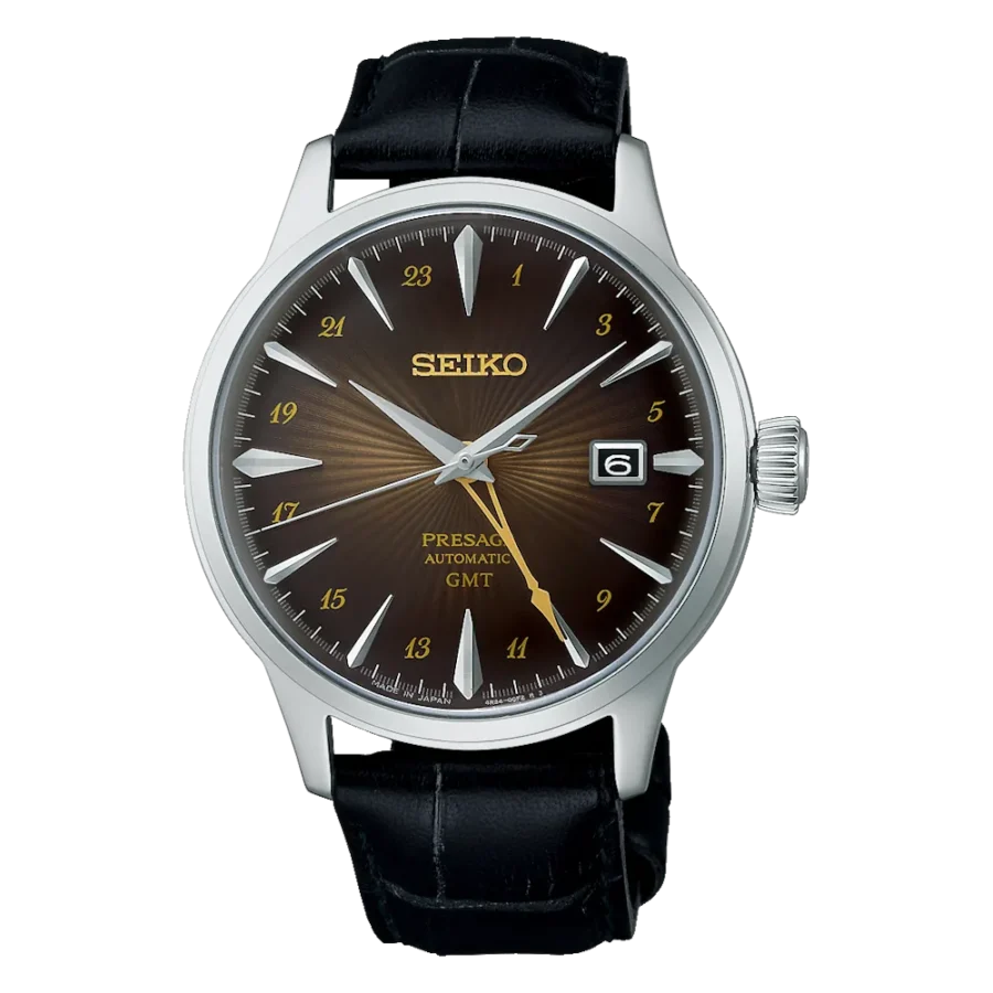 Seiko Presage Cocktail Time GMT 'Rusty Nail'