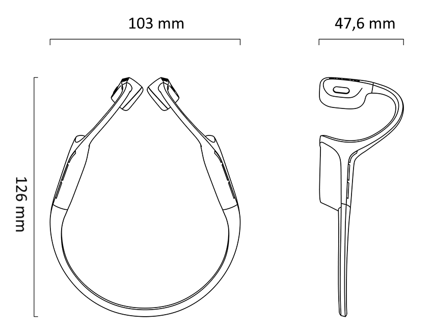 Suunto Wing 2 - stærðir