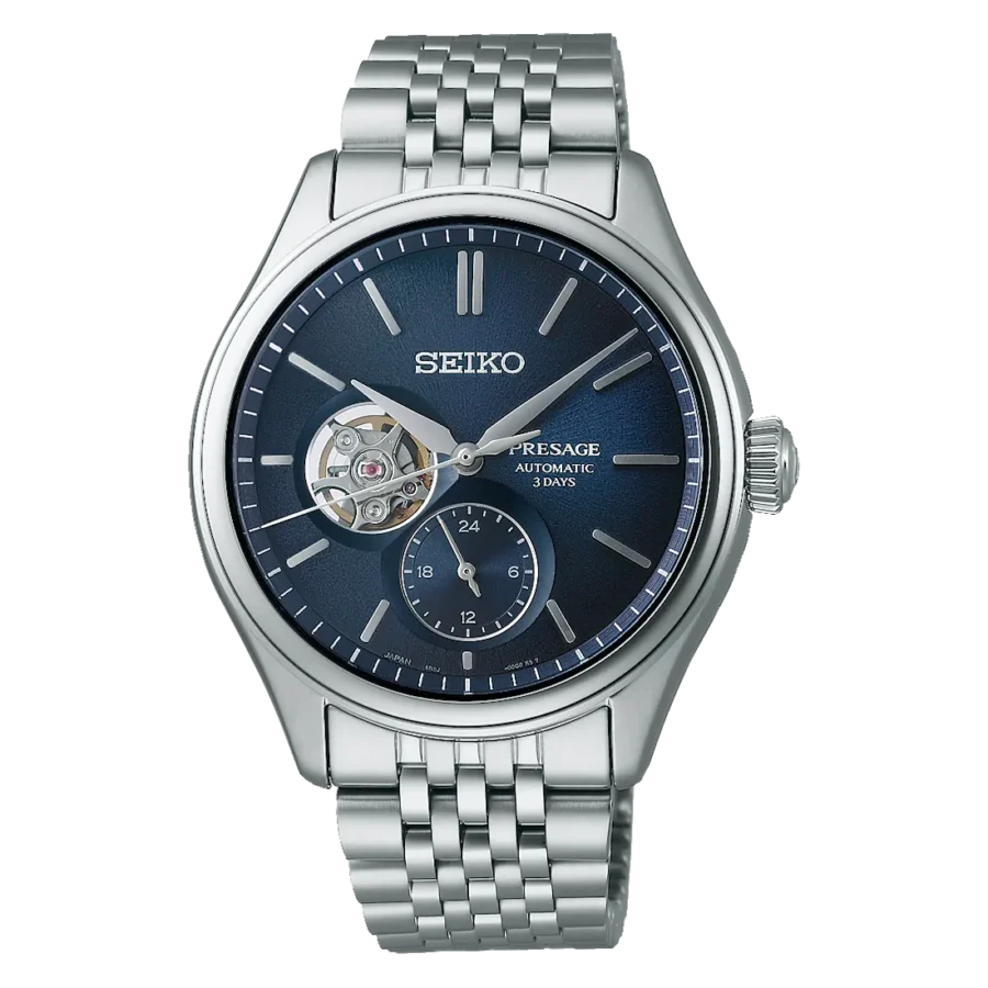 Seiko Presage Classic Series 'Aiiro' Open Heart